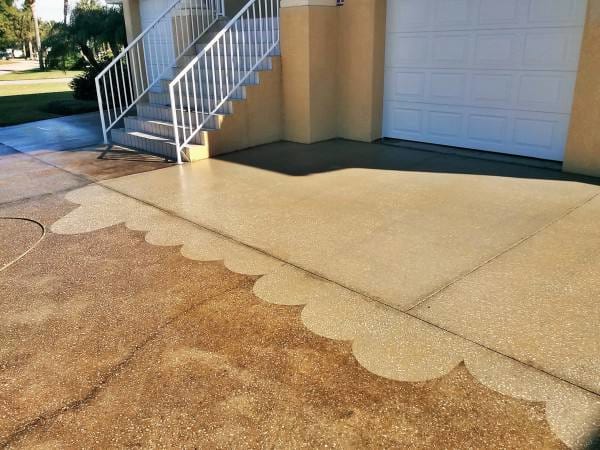 Concrete cleaned by Colorado Power Wash in Highlands Ranch, CO.