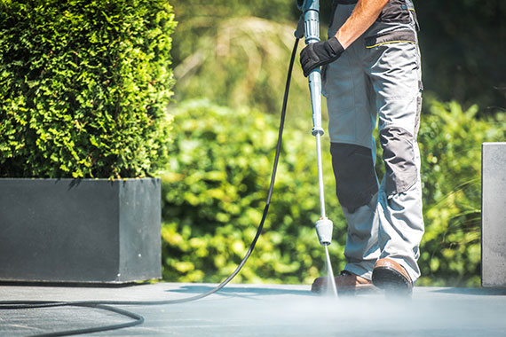 commercial exterior power washed by Colorado Power Wash in Denver, CO.